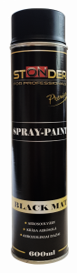 STONDER LAKIER CZARNY MAT 600ML SPRAY